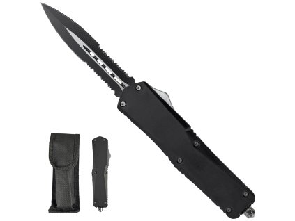 Celokovový OTF "BLACK BULLET DAGGER" s pouzdrem
