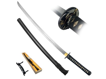 Japonská královská katana "AKITSUZAKI" s bohatým příslušenstvím
