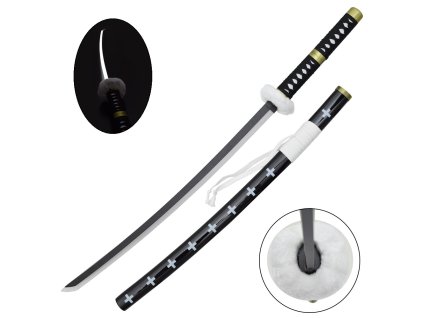 katana ornamentale con illuminazione led zs521bkgd