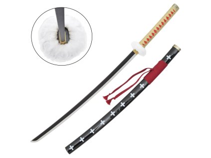 katana ornamentale con lama in bamboo zs521rd wood