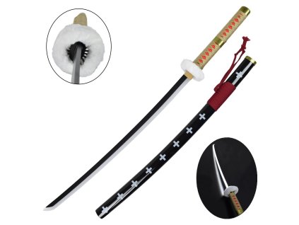 katana ornamentale con illuminazione led versione bamboo zs521rdgdwd ls