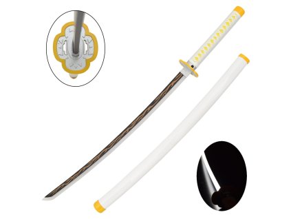 katana ornamentale con illuminazione led zs653gd