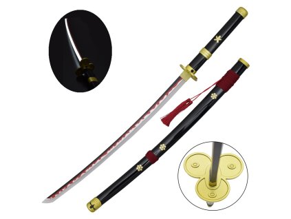 katana ornamentale con illuminazione led zs661bkgd