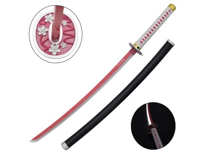 katana ornamentale con illuminazione led zs663gd