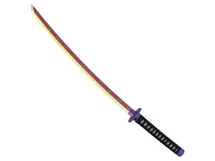katana ornamentale con illuminazione led versione bamboo zs665gdwd ls