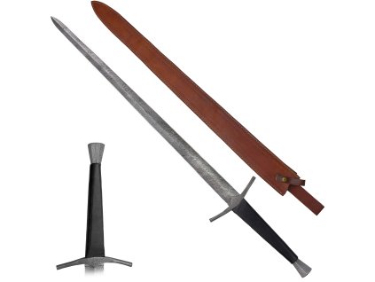 Damaškový gotický meč "IN THE NAME OF THE KING"