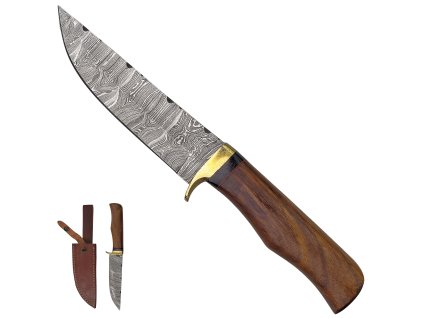 Damaškový krátký nůž "WOLFS TOOTH"