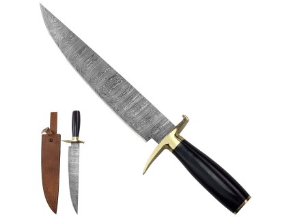 Velký lovecký nůž "ROYAL BOWIE" s koženým pouzdrem