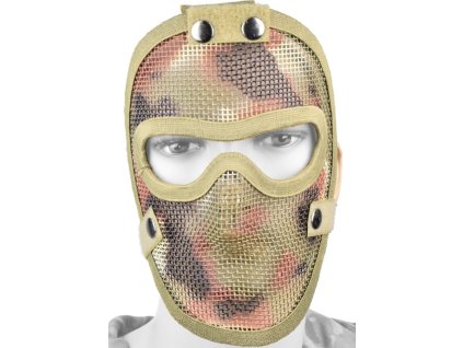 Celotvárová maska s oceľovou mriežkou “Italian camo”