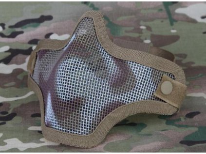 Polomaska s oceľovou mriežkou “Desert Camo”