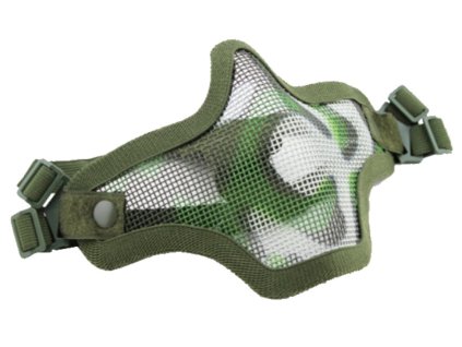 Ľahká maska s oceľovou mriežkou “Woodland”