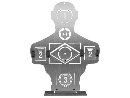 Robustný kovový strelecký terč “Half body” 1kg