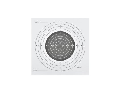 Papierová sada terčov (14x14), 100 ks