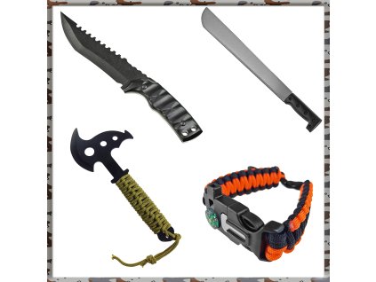 16843 9 limitovana survival sada bushcraft pro 4 kusy