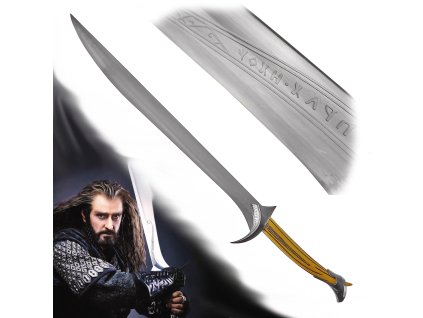 Meč Thorina Pavézy "ORCRIST" Hobbit replika