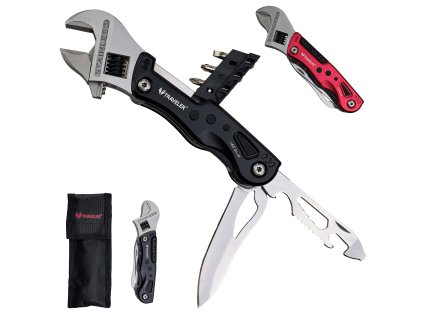 Multitool s nastavitelným klíčem "TRAVELER SPANNER" s led svítilnou