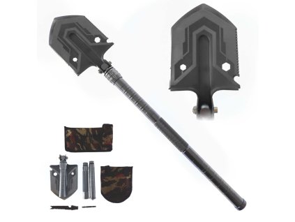 Celokovová lopatka se skrytou čepelí "COME TO THE OUTSIDE" 7in1!