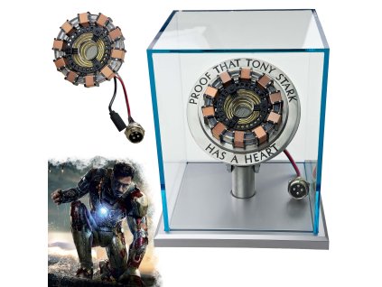 Obloukový reaktor "HEART OF TONY STARK" Svítící replika - Avengers