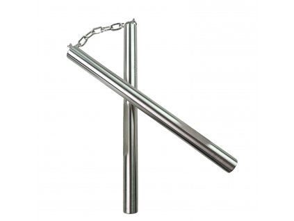 Ocelové nunchaku "SILVER STEEL" dlouhé