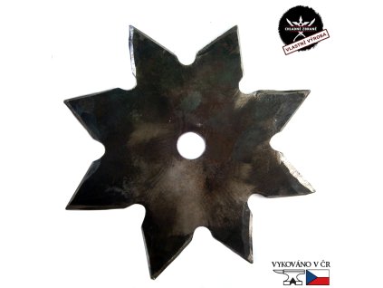 Ručně kovaná vrhací hvězdice "SHARP SUN - LIVING HISTORY"
