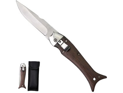 Vystřelovací nůž "THE BEST OF RYBIČKA" s pouzdrem