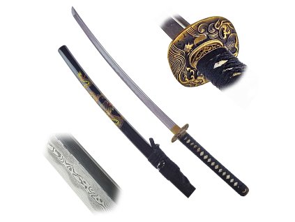 Zdobná damašková katana "DYNASTY OF SAMURAI"