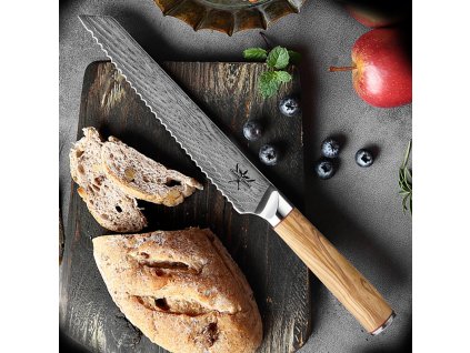 Damaškový nůž na chléb "FRESH BREAD"