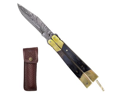 Damaškový motýlek "DARK WOOD"