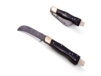 Damaškový zavírací nůž "SEARCH FOR MUSHROOMS", houbařský PROFI