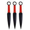 Malé vrhací nože "KUNAI RED" 3 kusy