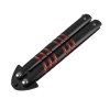 Balisong/motýlek "LINE OF RED COLOR"