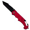 Vyhazovací kapesní nůž "RED ALERT" S karabinou