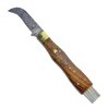 Damaškový houbařský nůž "FOREST" s koženým pouzdrem