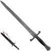 Funkční damaškový meč "KNIGHT'S VOW" s koženým pouzdrem