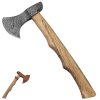 Damašková sekera "HAMMERHEAD AXE" s koženým pouzdrem
