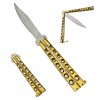 15939 3 balisong gold flip zlaty