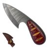 Malý damaškový nožík "TIGER FANG" s pouzdrem