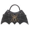 Čierna halloweenská pavúčia Glam kabelka - Bessie London