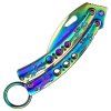 Balisong "RAINBOW KARAMBIT"