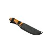 Pevný lovecký nůž "SHINING EDGE" s masivní dřevěnou rukojeti