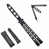 Prémiový tréninkový balisong "PRO-TRAIN BLACK" s pouzdrem