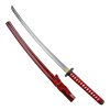 Červená katana "RED WARRIOR" s bohatým příslušenstvím