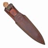 Damaškový nůž "CHEROKEE " s koženým pouzdrem