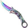Zavírací karambit "RAINBOW DRAGON" s pouzdrem