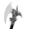 Starověká sekera "DRAGON AXE" se skrytým nožem + erb