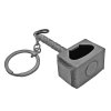 Klíčenka "MJOLNIR - SILVER", přívěšek na klíče! CELOKOV! Thor/Avengers