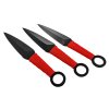 Malé vrhací nože "ARROW RED" 3 kusy