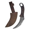 Damaškový karambit "CLAW OF ANCIENT STEEL" s koženým pouzdrem