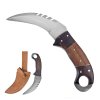 Masivní karambit "RAPTOR CLAW" s koženým pouzdrem