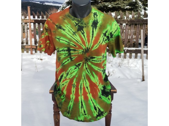 batikované tričko L